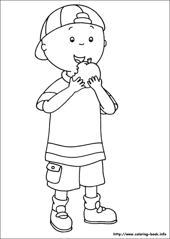 Plansa de colorat cu Caillou 83 82